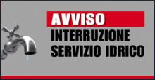 Avviso interruzione idrica