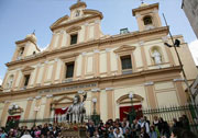 Processione del Santo Patrono davanti al Santuario